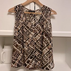 Banana Republic. Sheer sleeveless blouse.